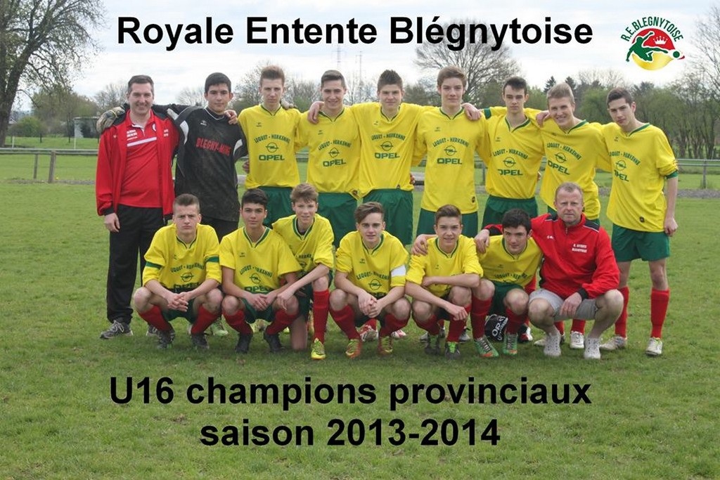 Blégny U16 champions
